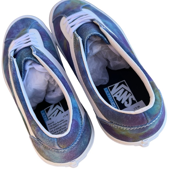 VANS bold ni tie dye suede sneakers NWT sz mens 9 sz woman’s 10.5!! - Picture 3 of 15
